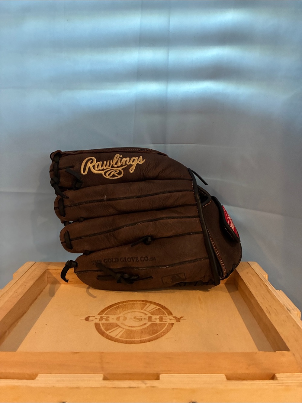Rawlings Brown and Black Leather Baseball Glove